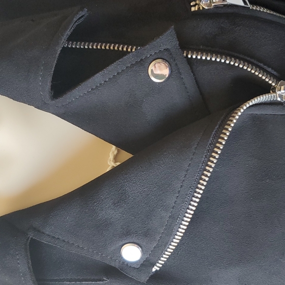 Zara Basic Outer ware faux suede jacket NWOT - Picture 10 of 13